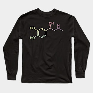 Adrenaline/Epinephrine Chemistry Molecule Structure Long Sleeve T-Shirt